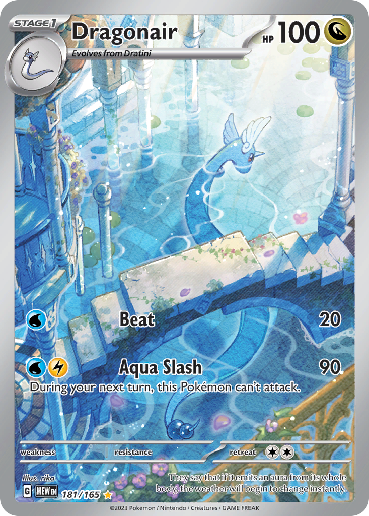 Dragonair 181/165 Illustration Rare 151 Pokemon Near Mint
