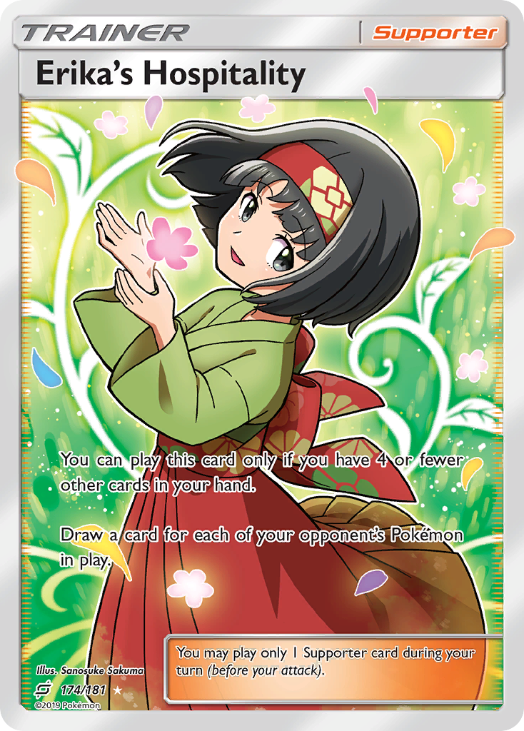 Erika's Hospitality 174/181 Ultra Rare Team Up Pokemon Holo Near Mint