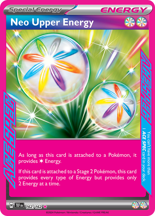 Neo Upper Energy 162/162 ACE SPEC Rare Temporal Forces Pokemon Near Mint