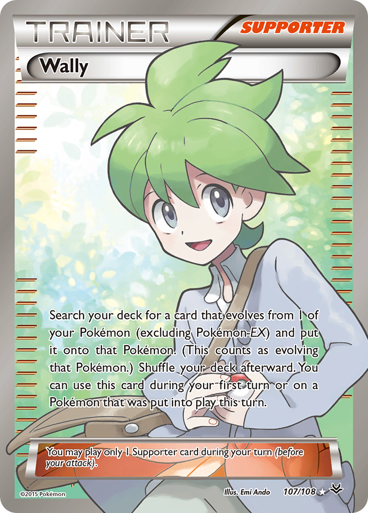 Wally 107/108 Ultra Rare Roaring Skies Pokemon Lightly Played