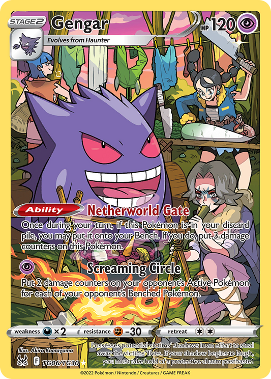 Gengar TG06/TG30 Holo Lost Origin Trainer Gallery Pokemon NM