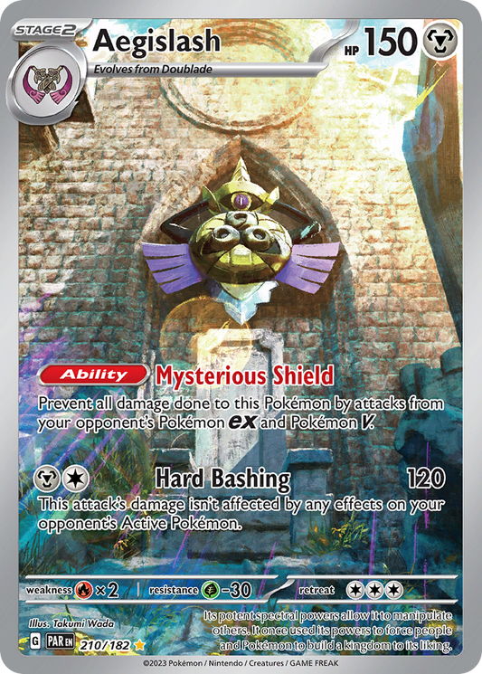 Aegislash 210/182 Illustration Rare Paradox Rift Pokemon Near Mint