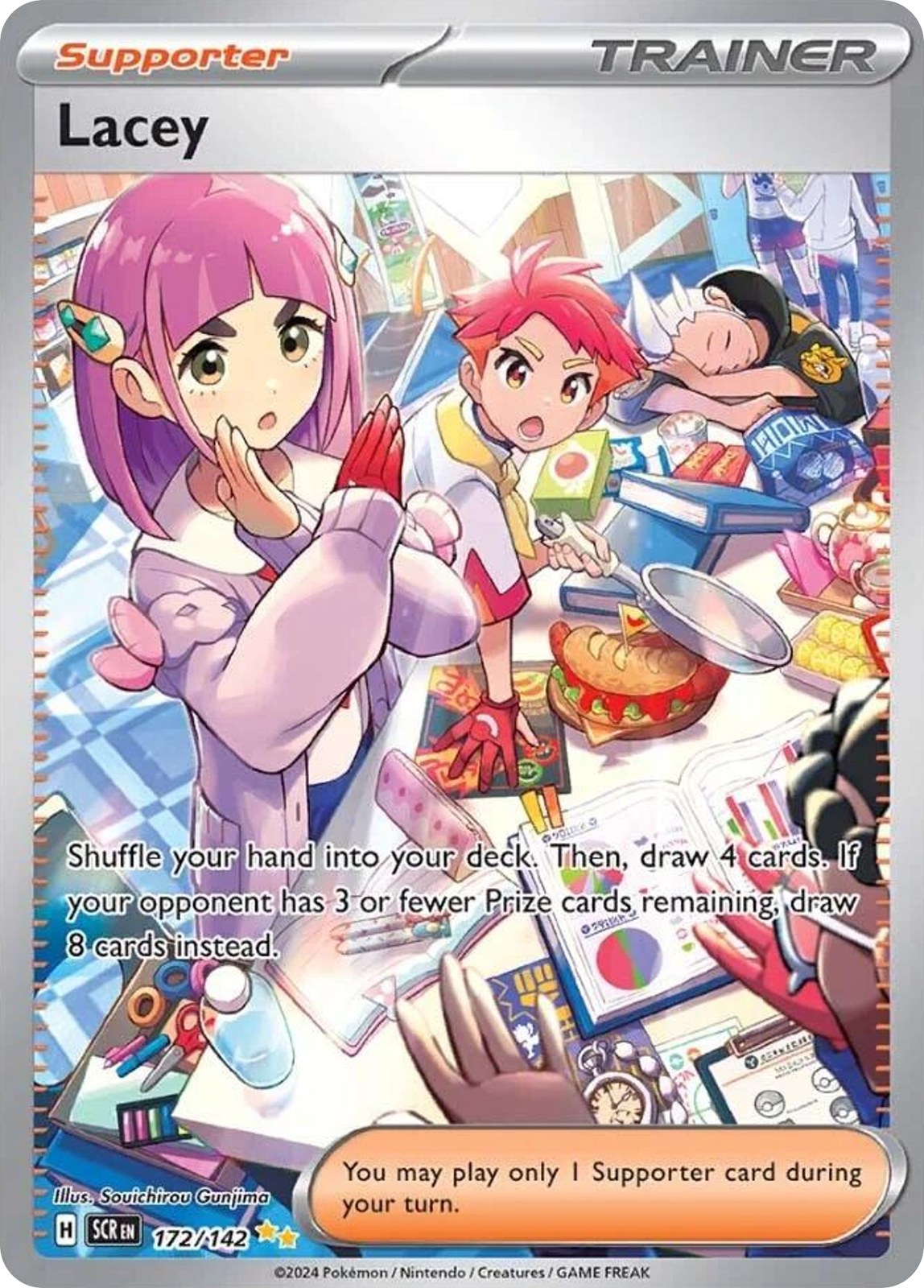 Lacey 172/142 Special Illustration Rare Stellar Crown Pokemon Holo Near Mint