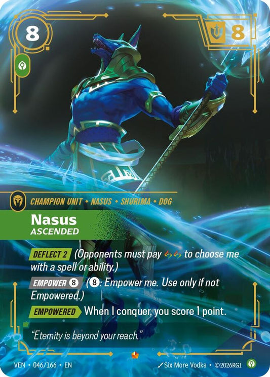 Nasus, Ascended 046/166 Epic Vendetta Riftbound Foil Near Mint
