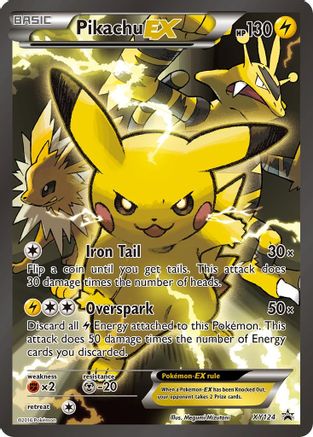 Pikachu EX XY124 Holo Promo XY Promo Pokemon Holo Lightly Played