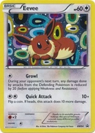 Eevee BW94 Holo Promo Black And White Promo Pokemon Lightly Played