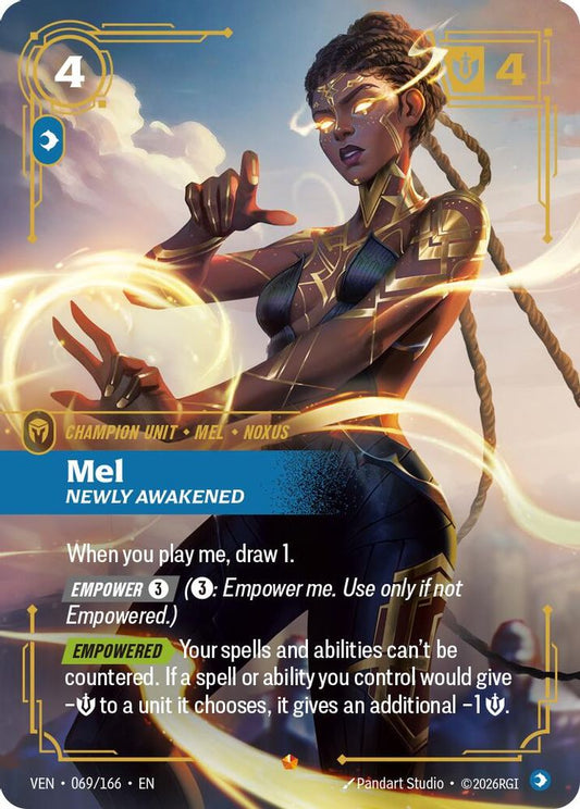Mel, Newly Awakened 069/166 Epic Vendetta Riftbound Foil Near Mint
