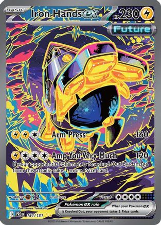 Iron Hands ex 154/131 Holo Prismatic Evolutions Pokemon NM