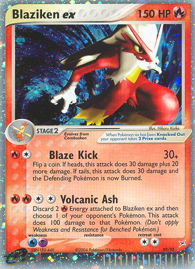 Blaziken ex 89/95 Holo EX Rare Team Magma vs Team Aqua Pokemon Lightly Played
