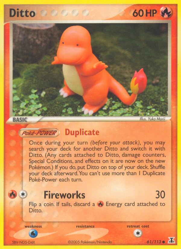 Ditto 61/113 Common Delta Species Pokemon Near Mint