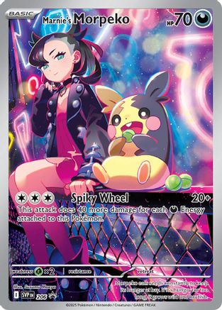 Marnie’s Morpeko 206 Holo Holo Rare Scarlet & Violet Promo Pokemon Near Mint