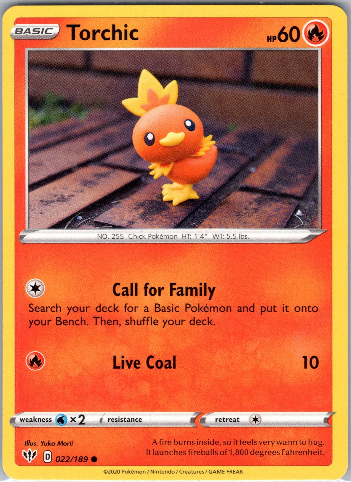 Torchic 022/189 Darkness Ablaze Pokemon Near Mint
