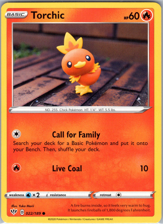 Torchic 022/189 Darkness Ablaze Pokemon Near Mint
