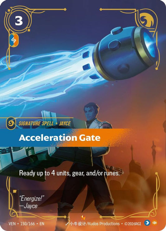 Acceleration Gate 150/166 Epic Vendetta Riftbound Foil Near Mint