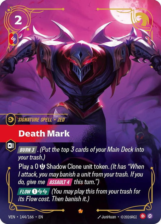 Death Mark 144/166 Epic Vendetta Riftbound Foil Near Mint