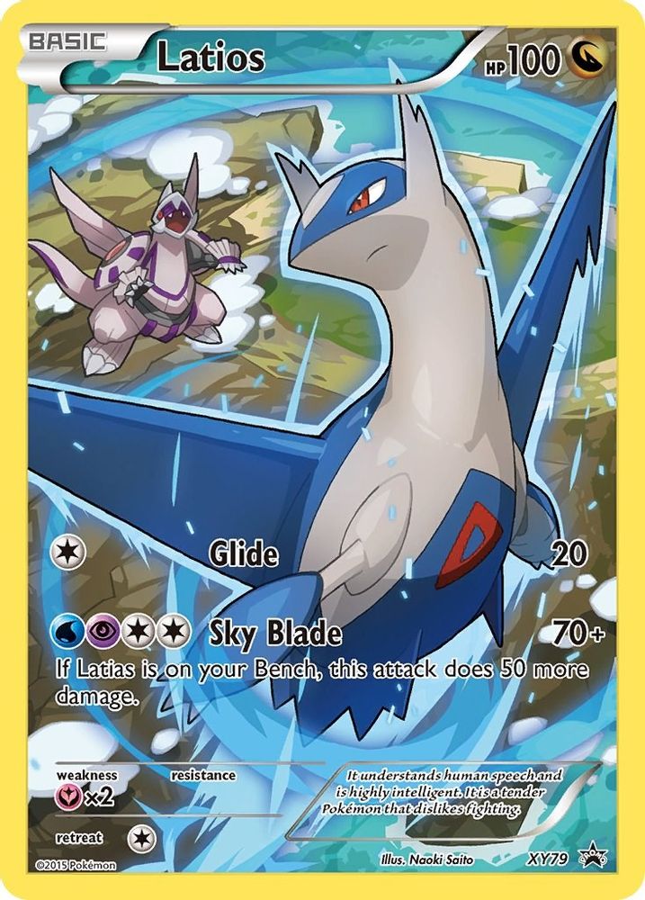 Latios (Full Art Promo) XY79 Holo Promo XY Promo Pokemon Lightly Played