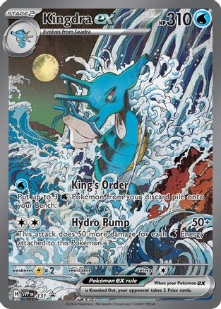 Kingdra ex 131 Holo Promo Scarlet & Violet Promo Pokemon Holo Near Mint