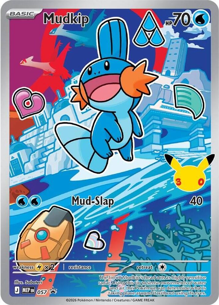 Mudkip 057 Promo First Partner Collection 2026 Pokemon Holo Near Mint