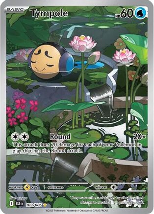 Tympole 103/086 Holo Illustration Rare Black Bolt Pokemon Holo Near Mint