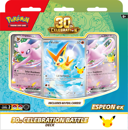 Pokemon - 30TH CELEBRATION BATTLE DECKS ESPEON EX/ UMBREON EX