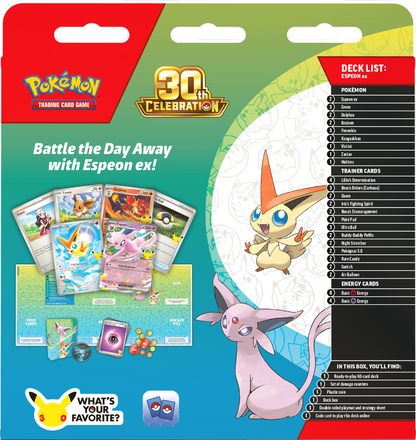 Pokemon - 30TH CELEBRATION BATTLE DECKS ESPEON EX/ UMBREON EX