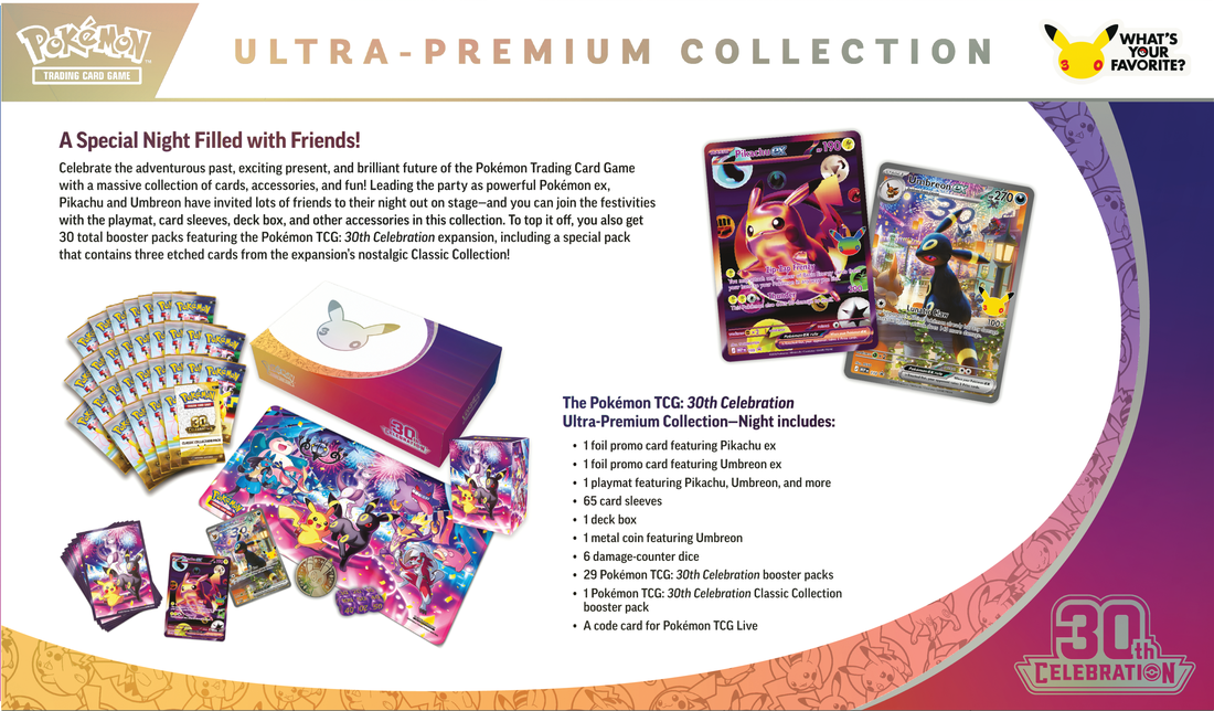 Pokemon - POKEMON 30TH CELEBRATION DAY/ NIGHT ULTRA-PREMIUM COLLECTION