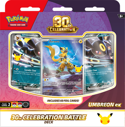 Pokemon - 30TH CELEBRATION BATTLE DECKS ESPEON EX/ UMBREON EX