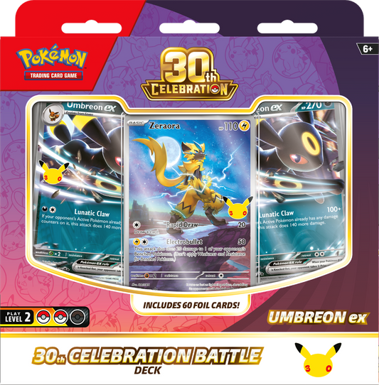 Pokemon - 30TH CELEBRATION BATTLE DECKS ESPEON EX/ UMBREON EX