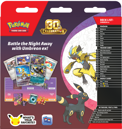 Pokemon - 30TH CELEBRATION BATTLE DECKS ESPEON EX/ UMBREON EX