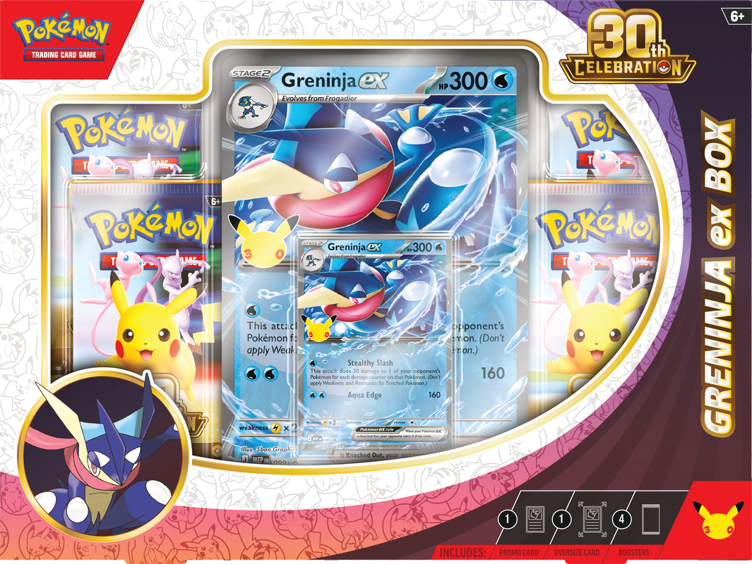 Pokemon - 30TH CELEBRATION SYLVEON EX/ GRENINJA EX BOX