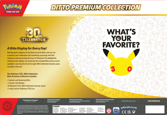 Pokemon - 30TH CELEBRATION DITTO PREMIUM COLLECTION