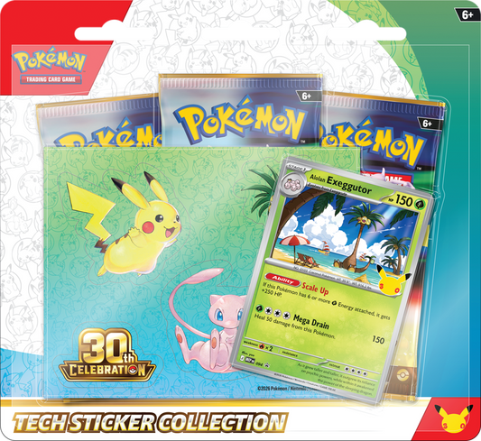 Pokemon - 30TH CELEBRATION TECH STICKER COLLECTION