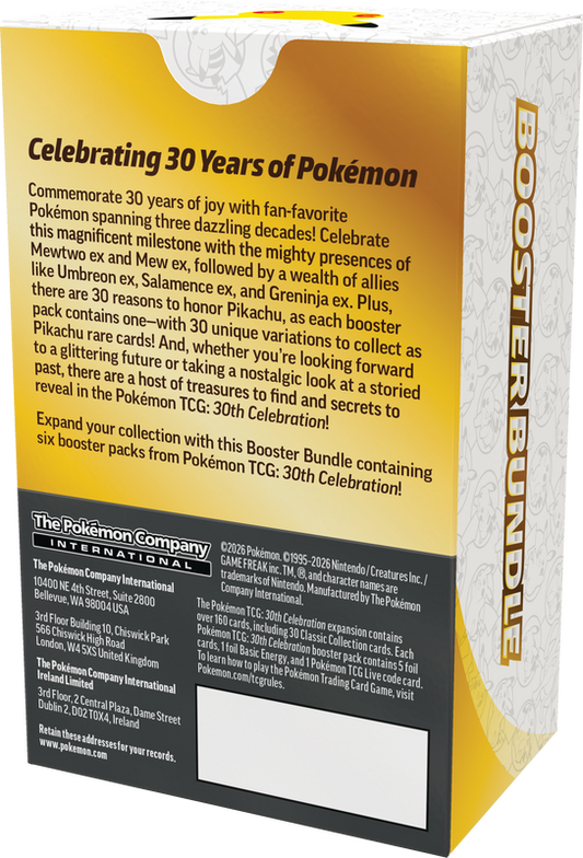 Pokemon - 30TH CELEBRATION BOOSTER BUNDLE
