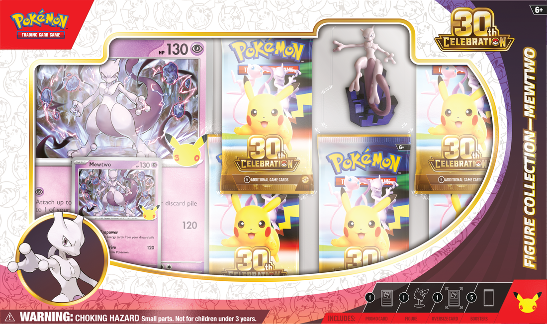 Pokemon - 30TH CELEBRATION MEW/ MEWTWO FIGURE COLLECTION