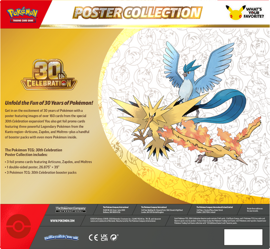 Pokemon - 30TH CELEBRATION POSTER COLLECTION